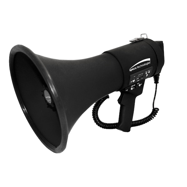 Speco Technologies All-Black 20W Deluxe Megaphone with Siren - ER390UMB