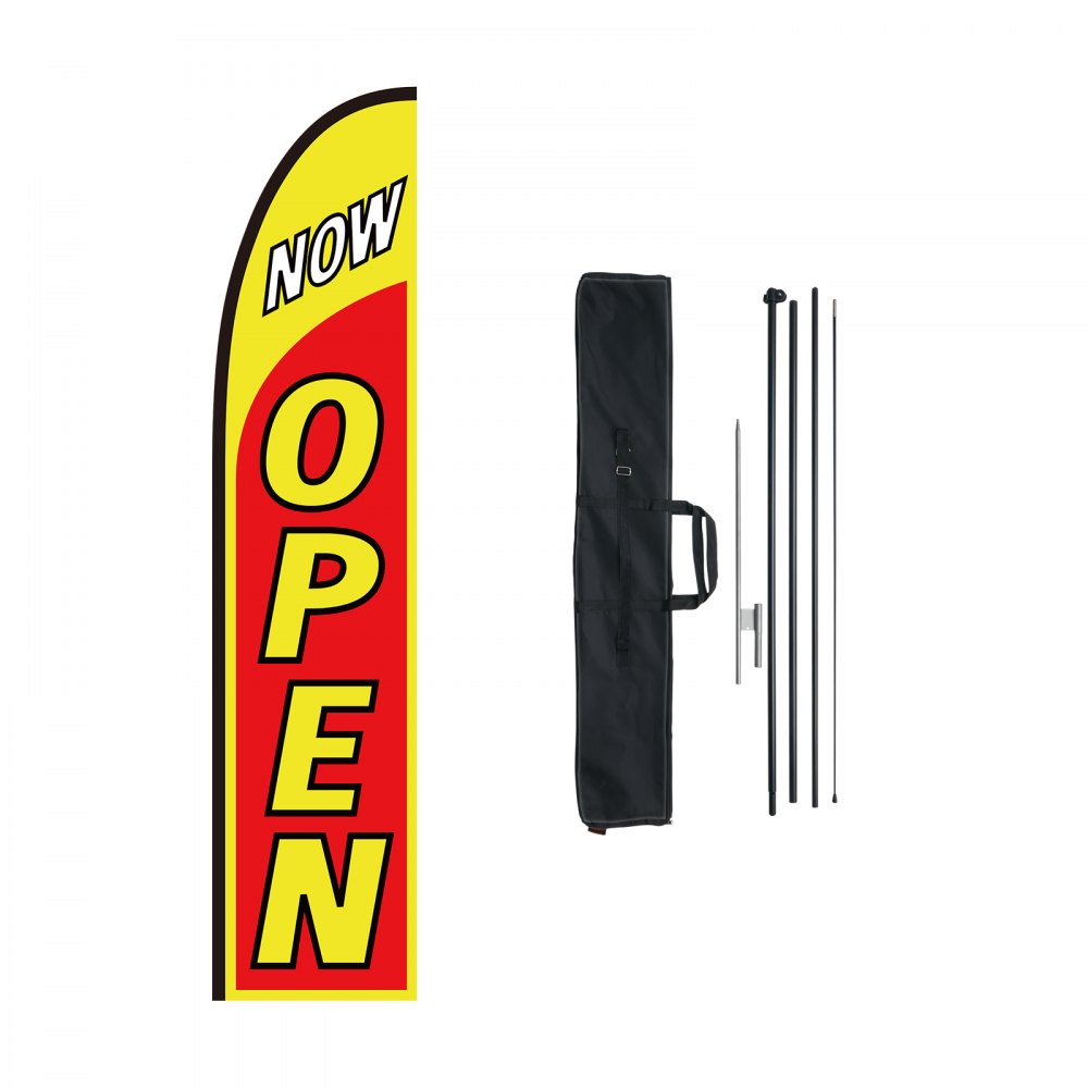 VEVOR Open Flags for Business Advertising Flags for Outside Banner Flag and Pole - QGYMQGQWAOPPBHF1GV0