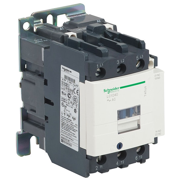 Contactador Magnético IEC de Schneider Electric, 3 Polos, 110 V CA, 40 A - LC1D40F7