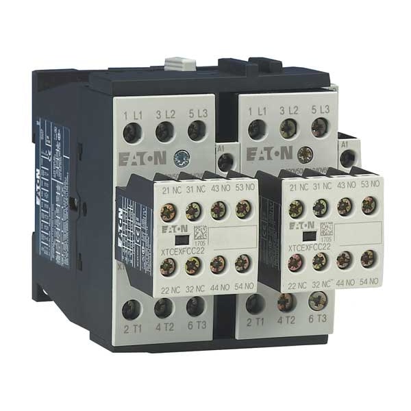 Contacto magnético IEC de Eaton, 3 polos, 120 V CA, 25 A, Reversibilidad: Sí - XTCR025C21A
