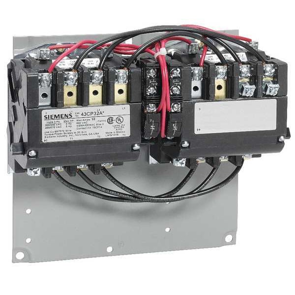 Contactador magnético reversible Siemens de 240VCA 3P 18A NEMA 0 - 43CP32AA