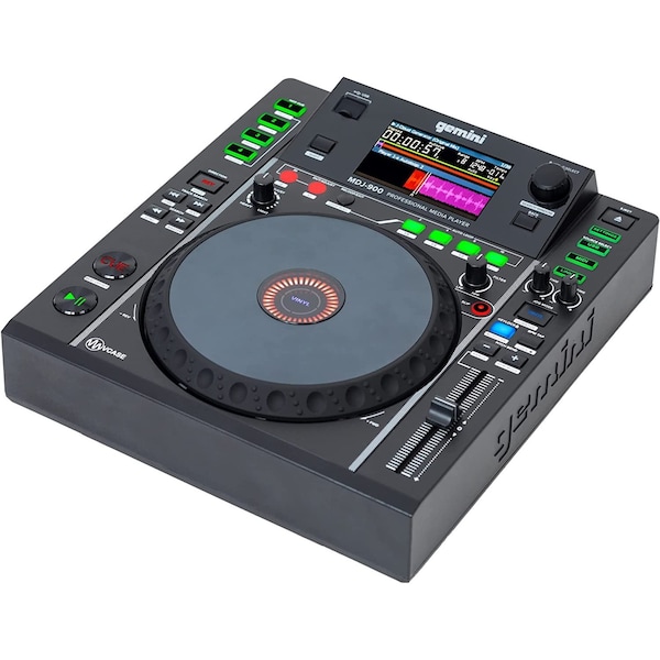 Gemini USB Media Player and MIDI controller with 43 screen  8 touch sensitive jog wheel - MDJ-900