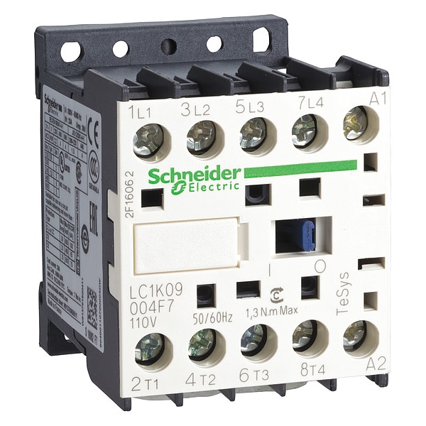 Contactador Magnético IEC, 4 Polos, 110 V AC, 9 A - LC1K09004F7
