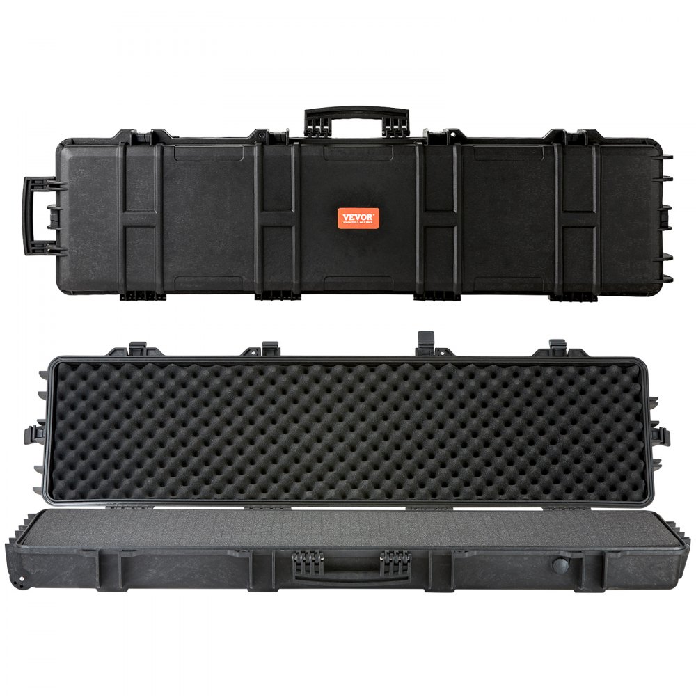 VEVOR Tactical Range Case, Outdoor Tactical Hard Case with 3 Layers Fully-protective Foams, 50 inch lockable Hard Tactical Range Case with Wheels, IP67 Waterproof & Crushproof - YZBQH50YCS00HW3VVV0