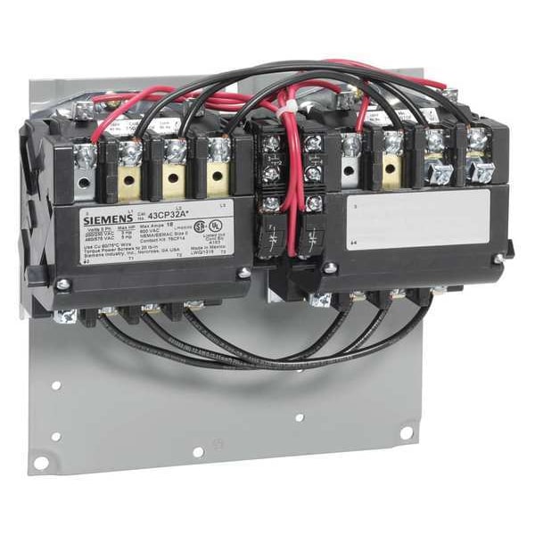 Contactador magnético inversor Siemens 208VAC 3P 18A NEMA 0 - 43CP32AD