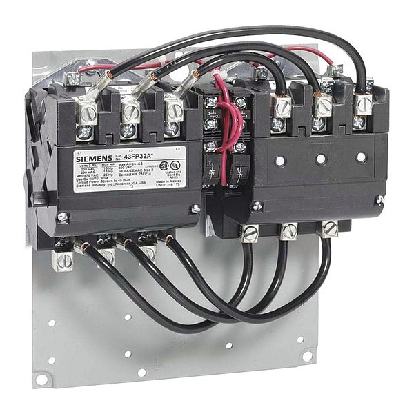 Contactador Magnético Reversible de 208VAC Siemens 3P 60A NEMA 2-1/2 - 43GP32AD