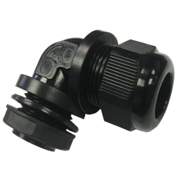 Control de cables Control de cables® IP68 Waterproof Right Angle Nylon Cable Gland - Diámetro del cable de 3/4" - Rosca NPT 14 - 20 pz/paquete - CGRANPT34-20