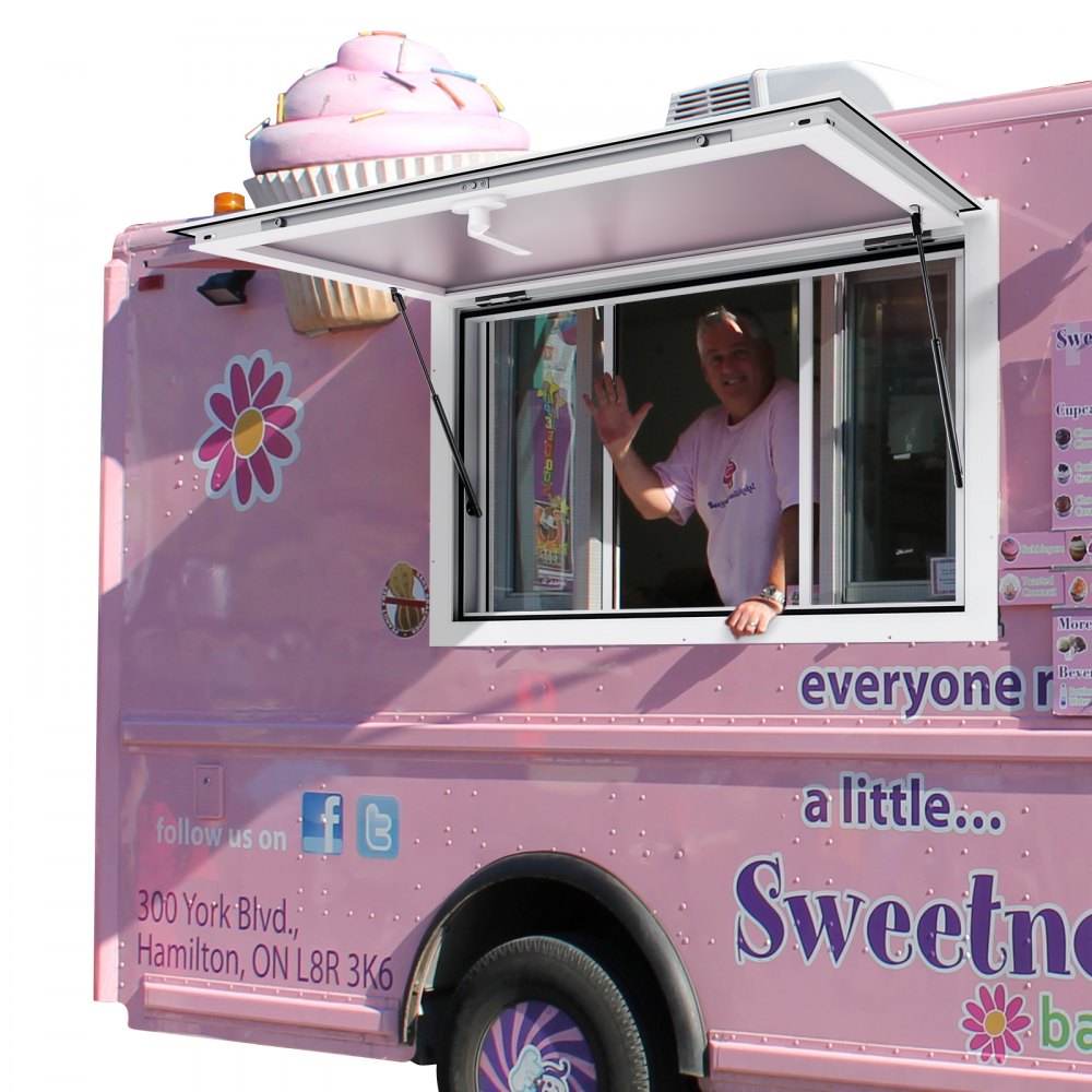 VEVOR 36"L x 24"W Concession Stand Serving Window Food Truck Service Awning - SCFWCK3624IN5SNRYV0