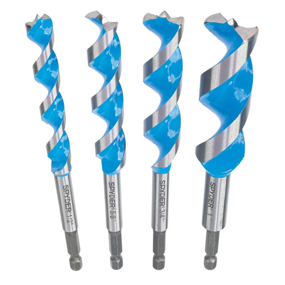 Conjunto de 4 piezas de brocas de pala para madera Spyder Stinger de 6-1/2 pulgadas - 15001
