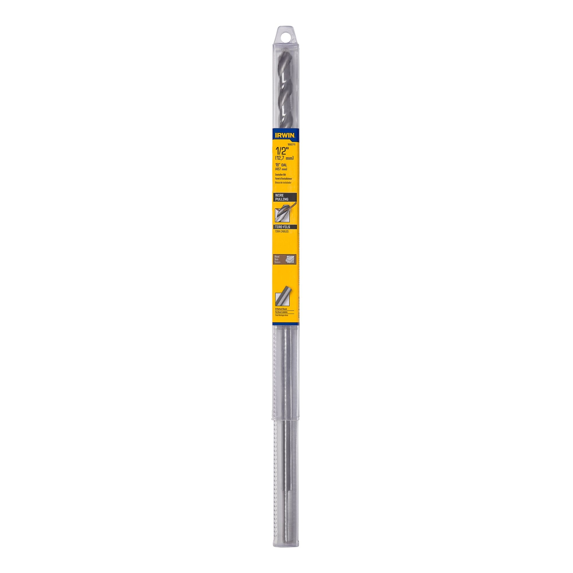 IRWIN 1/2-pulg. x 18-pulg. Broca para instalación de madera - 1890711