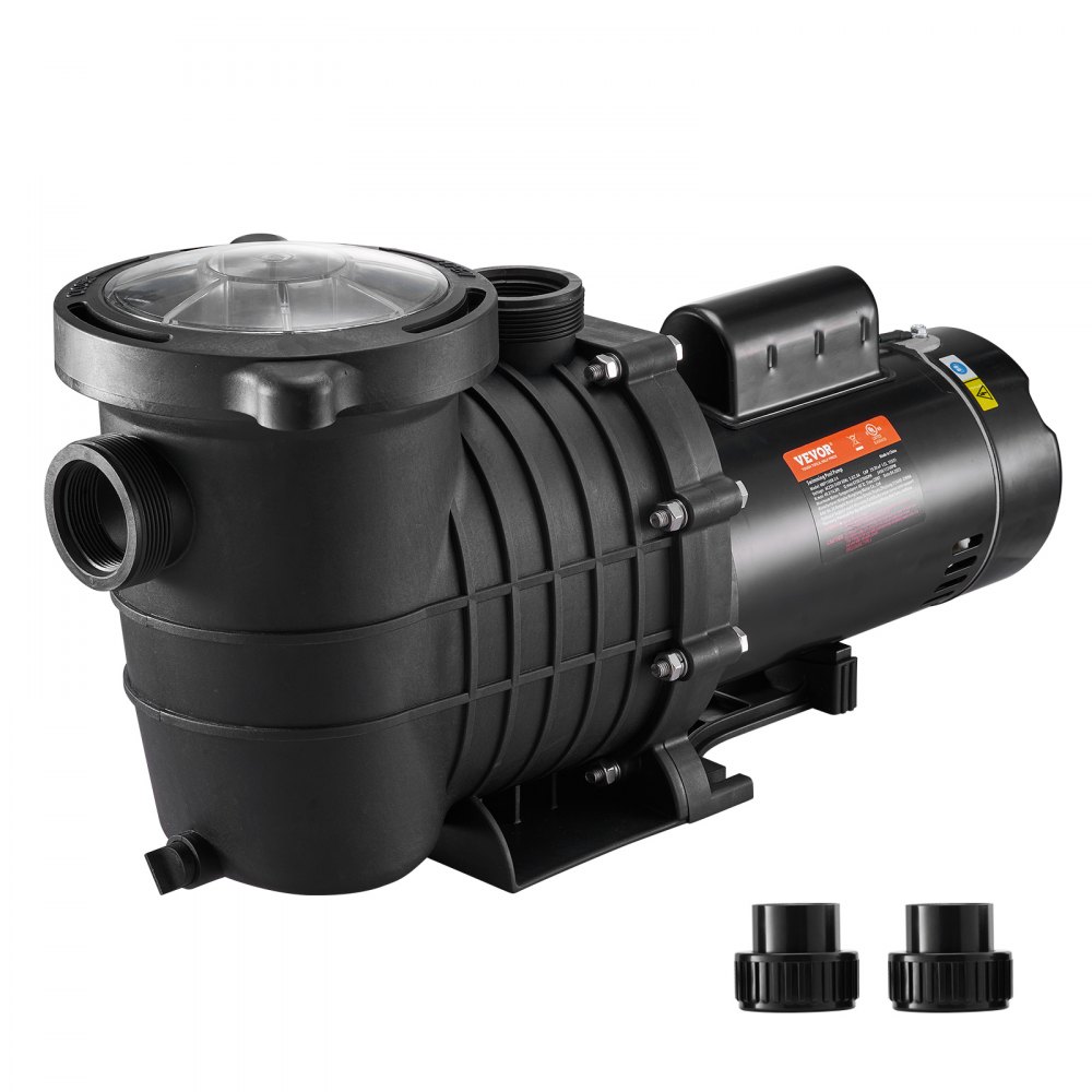 VEVOR Pool Pump 1.5HP 230V, Variable Dual Speed Pumps 1100W for Above Ground Pool, Strainer Filter Basket, 5400 GPH Max. Flow, Energy Saving Swimming Pool Pump - SSYCBWC112HP9HJ3QV7