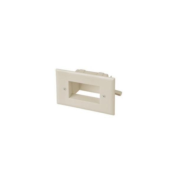 Placa de paso de cable de bajo voltaje empotrada Swe-Tech 3C Easy Mount, color Beige claro - FWT45-0008-LA