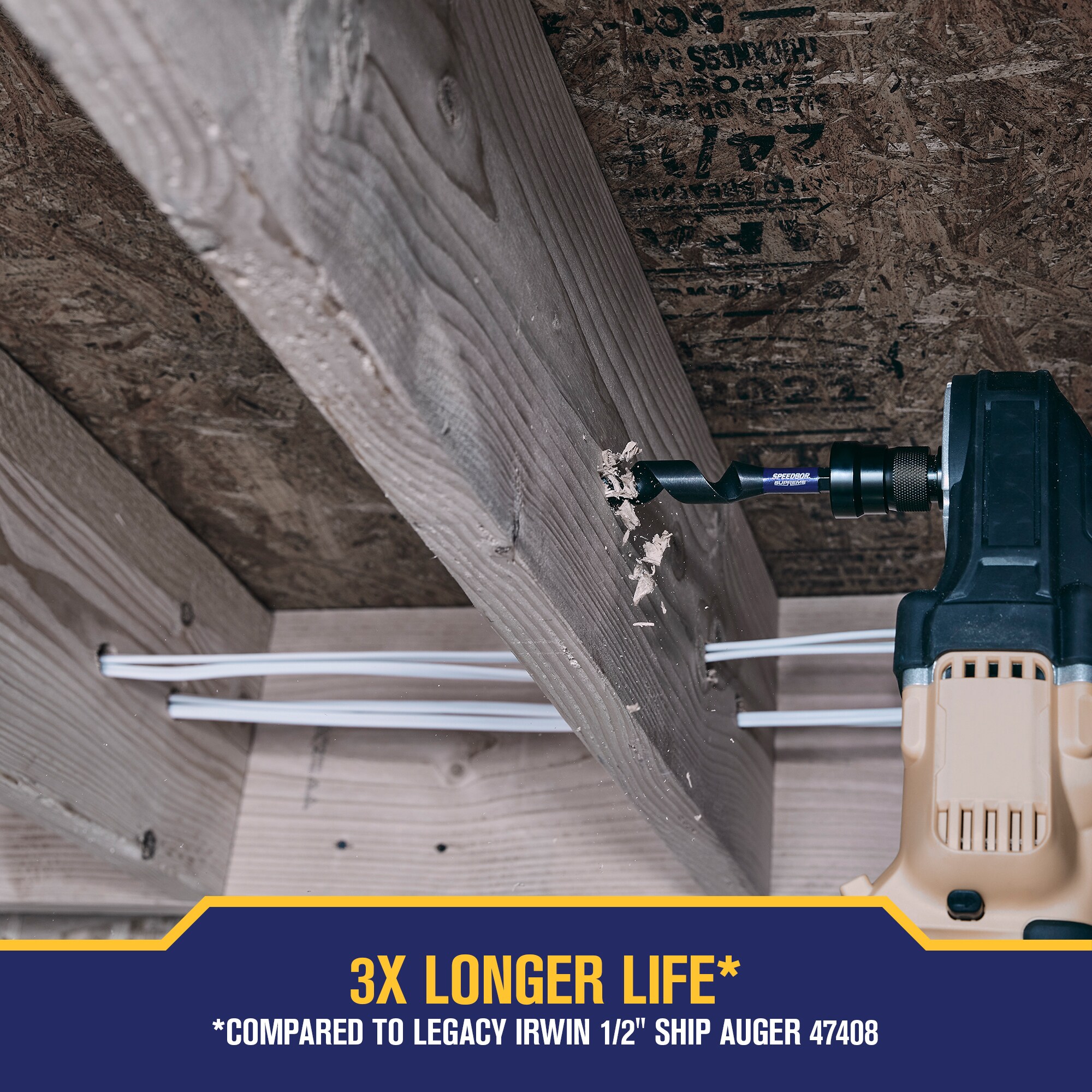 IRWIN SPEEDBOR SUPREME 1/2 pulgadas x 7-1/2 pulgadas Broca Avellanadora para Madera - IWAX3015