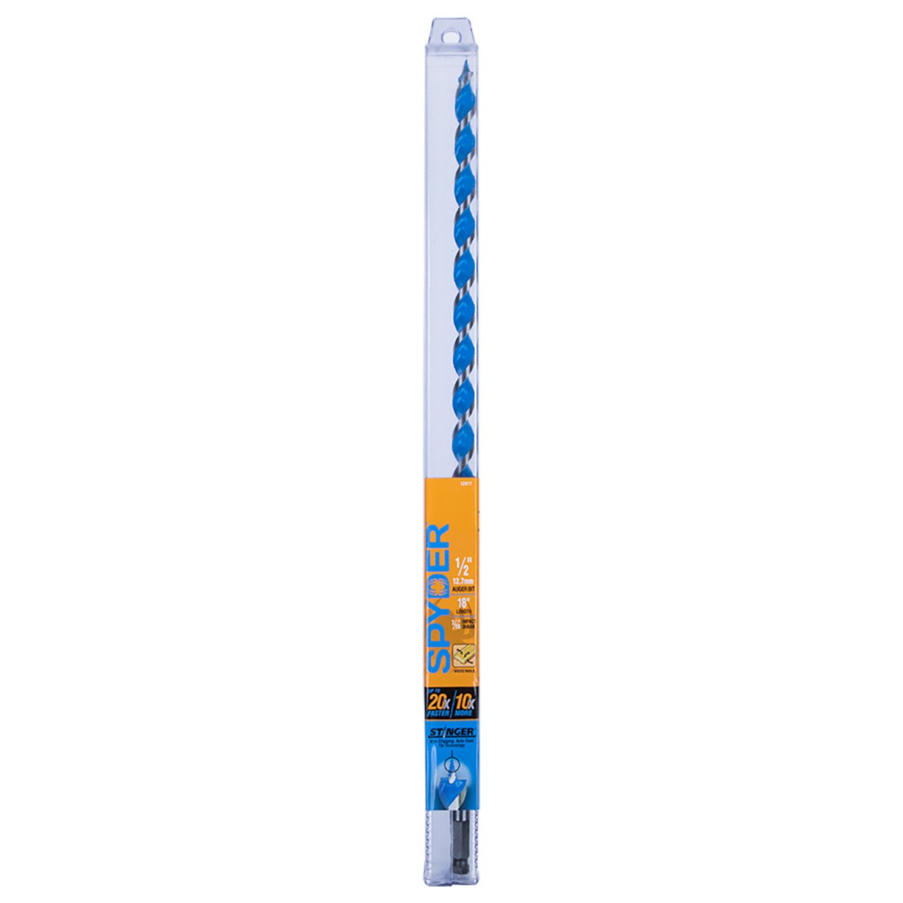 Broca barreno de madera de 1/2 pulgadas x 18 pulgadas Spyder Stinger - 12017