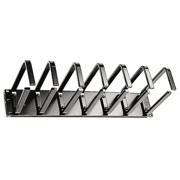 Administrador de anillos de gestión de cables horizontal de 19"W CPI de Chatsworth Products, 2.8"H x 19"W x 6"D de aluminio, color negro - 11564-719
