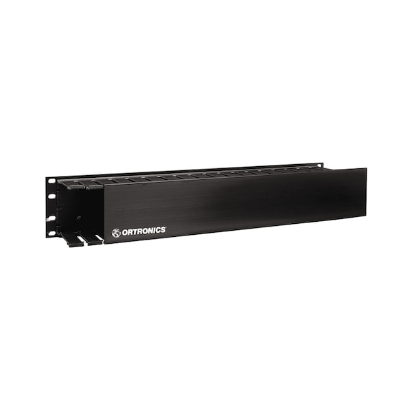 Ortronics MANEJO DE CABLES HADILLA DE DEDO 1U, CON CUBIERTA CERRADA 19"W x 1.5"H x 1.5"D, NEGRO - 808000010