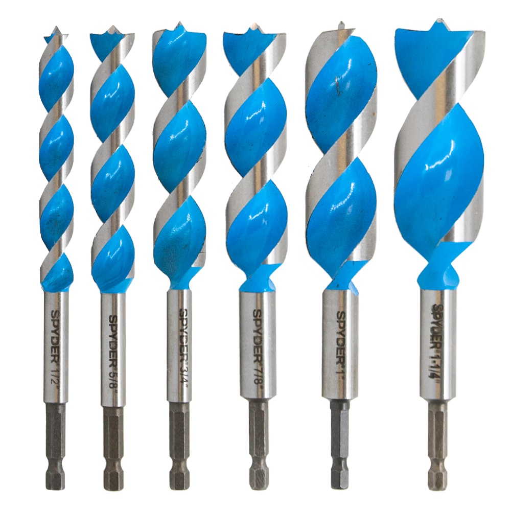 Juego de brocas de paleta para madera Spyder Stinger de 6 piezas x 6-1/2 pulgadas - 15003