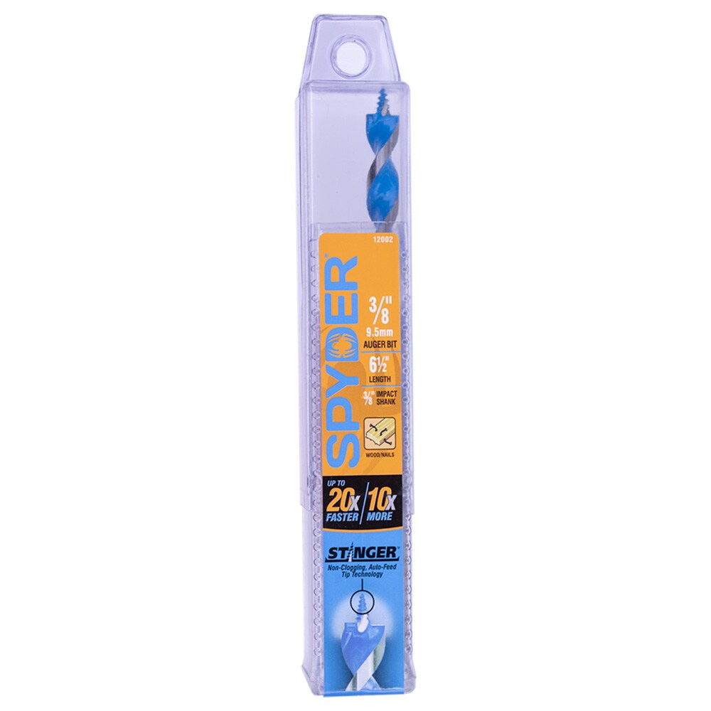 Broca avellanadora para madera Spyder Stinger de 3/8 pulgadas x 6-1/2 pulgadas - 12002