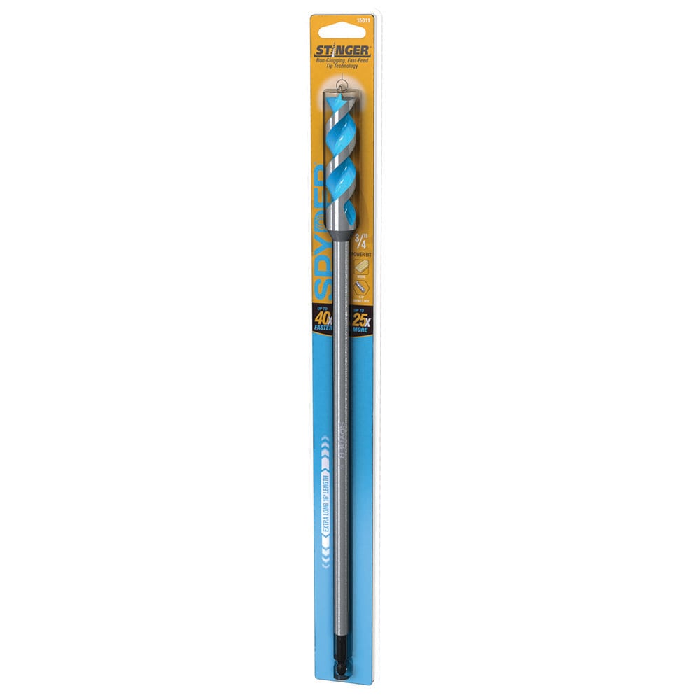 Broca de madera para taladro Spyder Spyder Stinger Power Bit de 3/4 pulgadas x 16 pulgadas - 15011