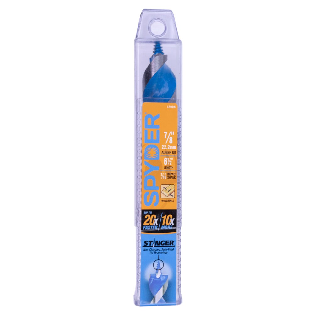 Broca avellanadora Spyder Stinger de 7/8 pulgadas x 6-1/2 pulgadas - 12008