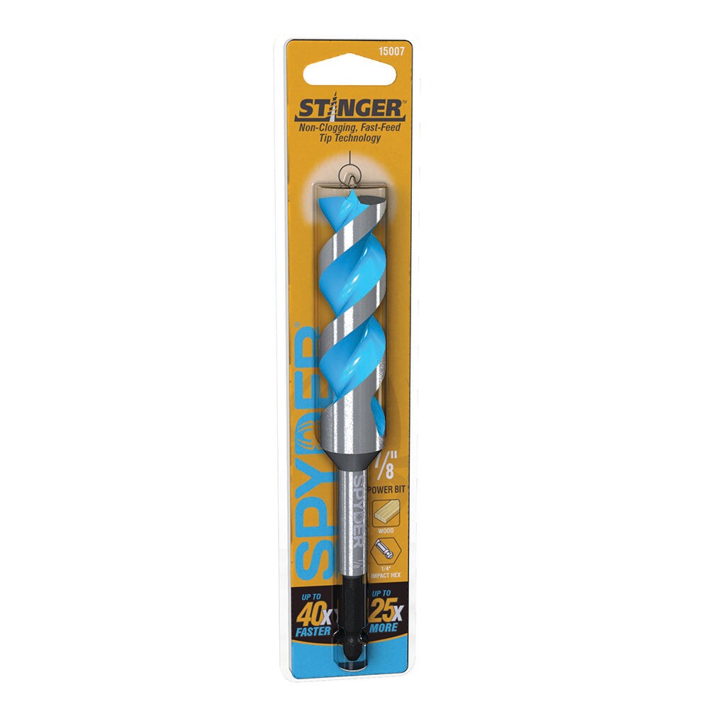 Broca de taladro Spyder Stinger de 7/8 pulg. x 6-1/2 pulg. de madera para taladro de poder - 15007