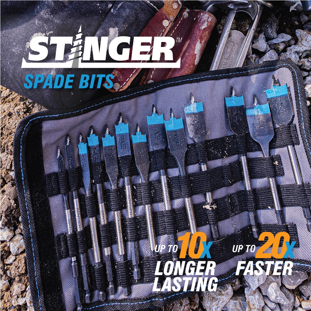 Juego de brocas espade para perforar madera de 2 piezas de 1 pulgada x 6 pulgadas - 11033