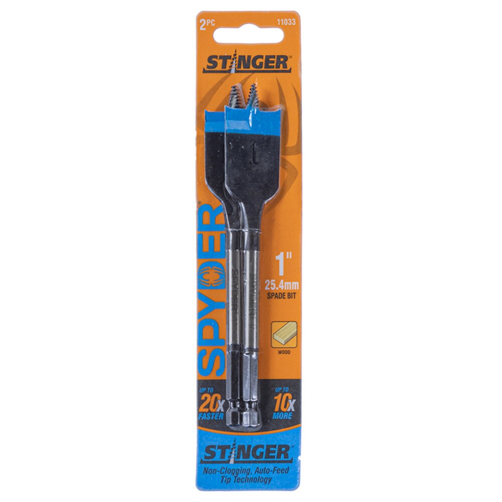 Juego de brocas espade para perforar madera de 2 piezas de 1 pulgada x 6 pulgadas - 11033