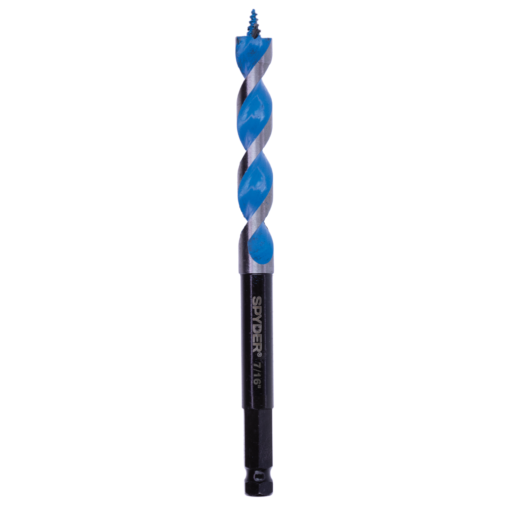 Broca de barrena para madera Spyder Stinger de 7/16 pulgadas x 6-1/2 pulgadas - 12031