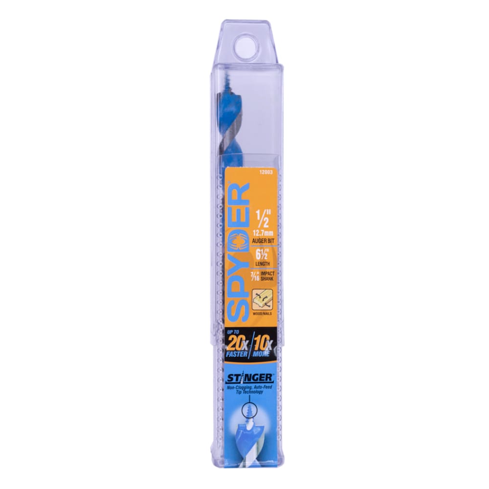 Broca avellanadora para madera de 1/2 pulgadas x 6-1/2 pulgadas - 12003 de Spyder
