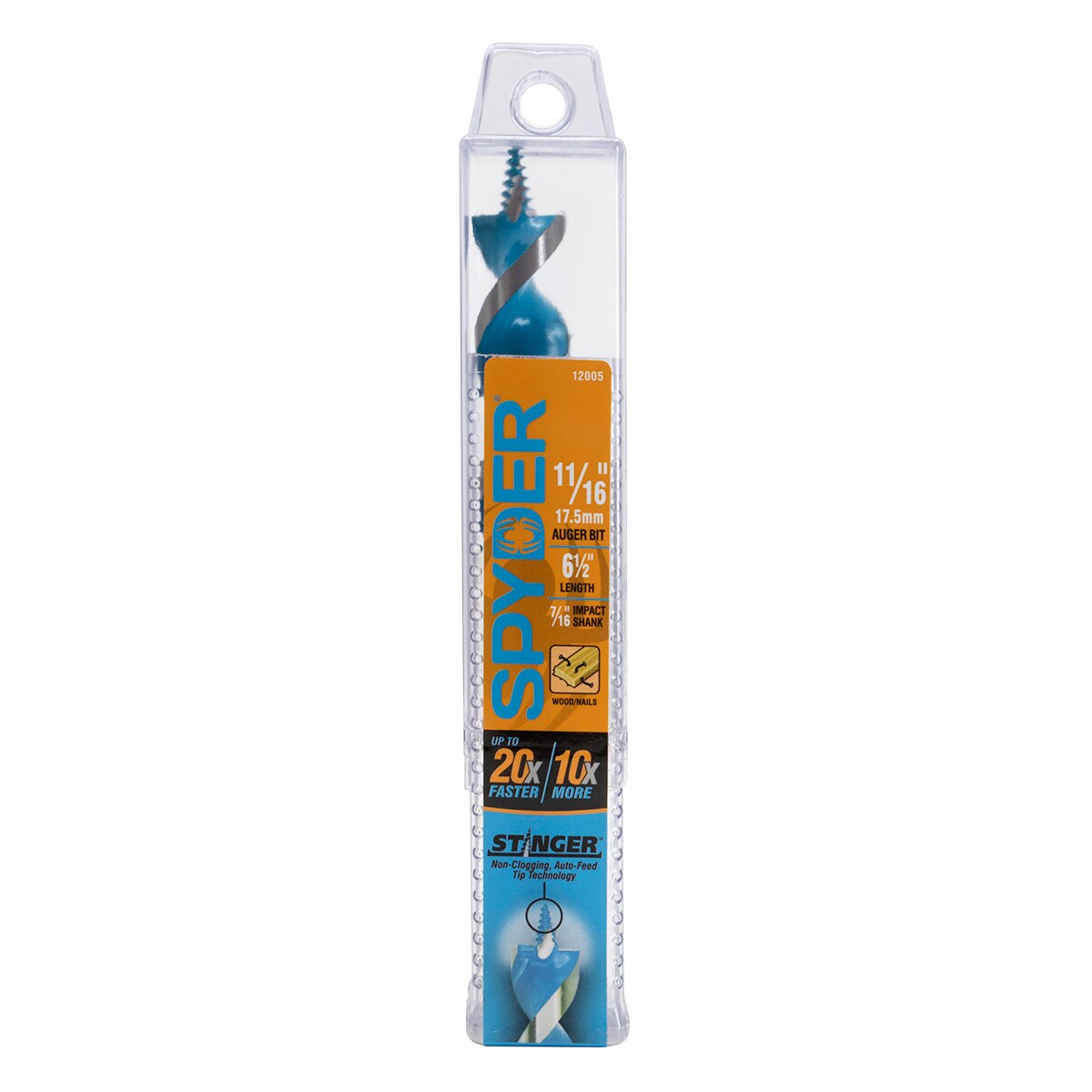 Broca para barrenar madera Spyder Stinger 11/16 pulgadas x 6-1/2 pulgadas - 12005