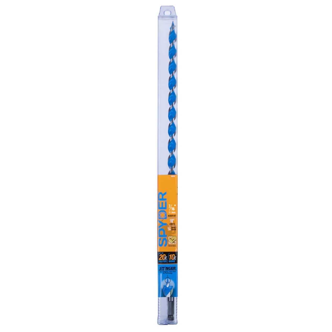 Broca de barrena para madera Spyder Stinger de 7/16 pulgadas x 18 pulgadas - 12024