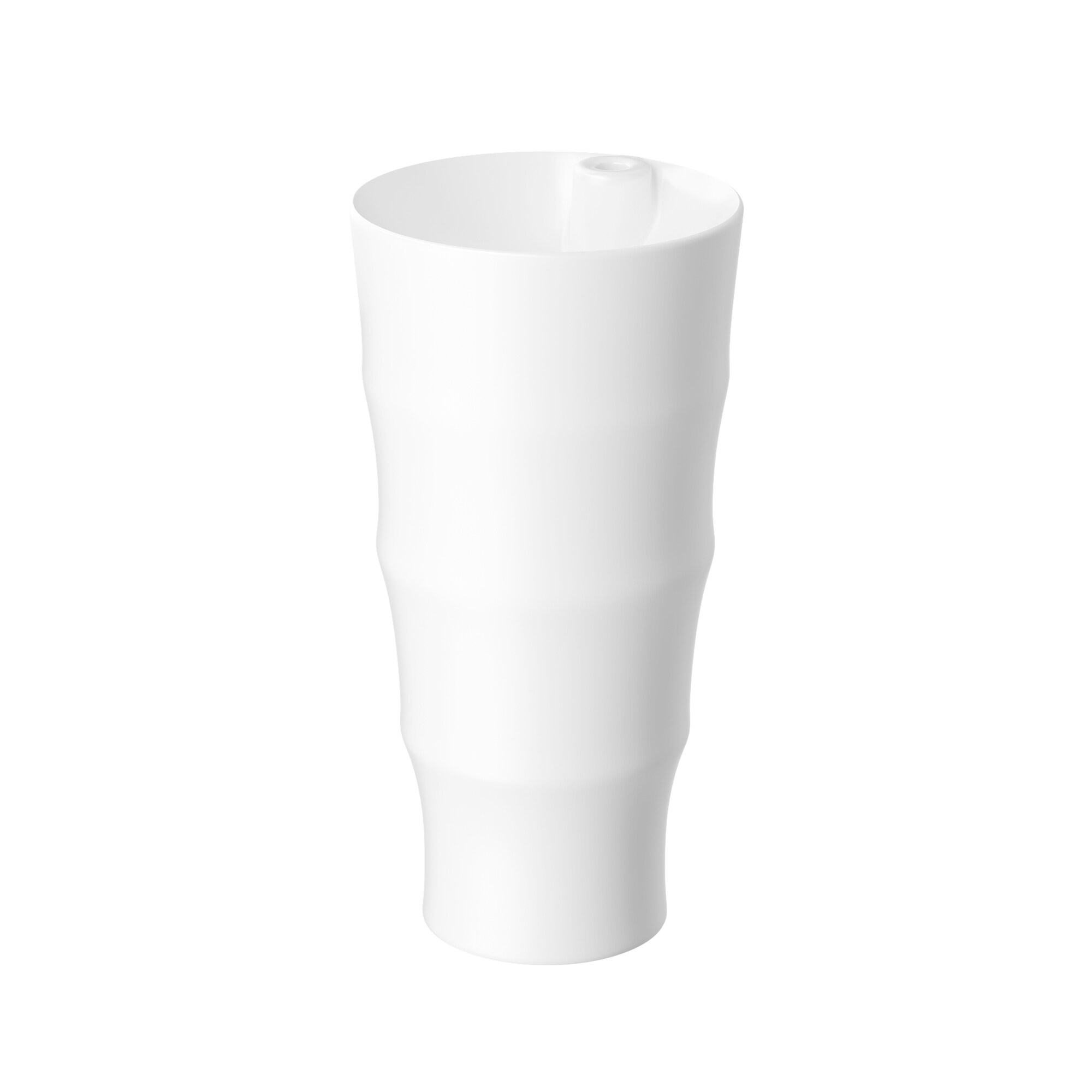 Eridanus Brooklyn Lavabo de pedestal moderno de porcelana vidriosa color blanco brillante (16.75 pulgadas x 32.5 pulgadas) - ERI-PB-414
