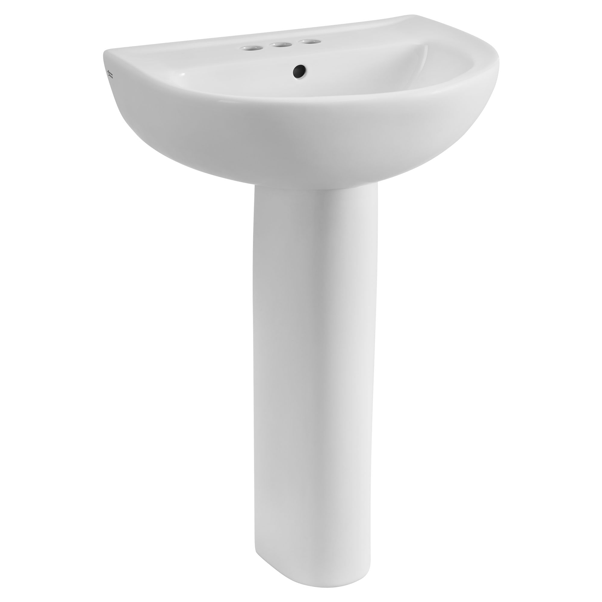 Fregadero con pedestal de porcelana vitrificada color blanco American Standard Mainstream (22 pulgadas x 17.5 pulgadas x 34.25 pulgadas) - 0467400R.020