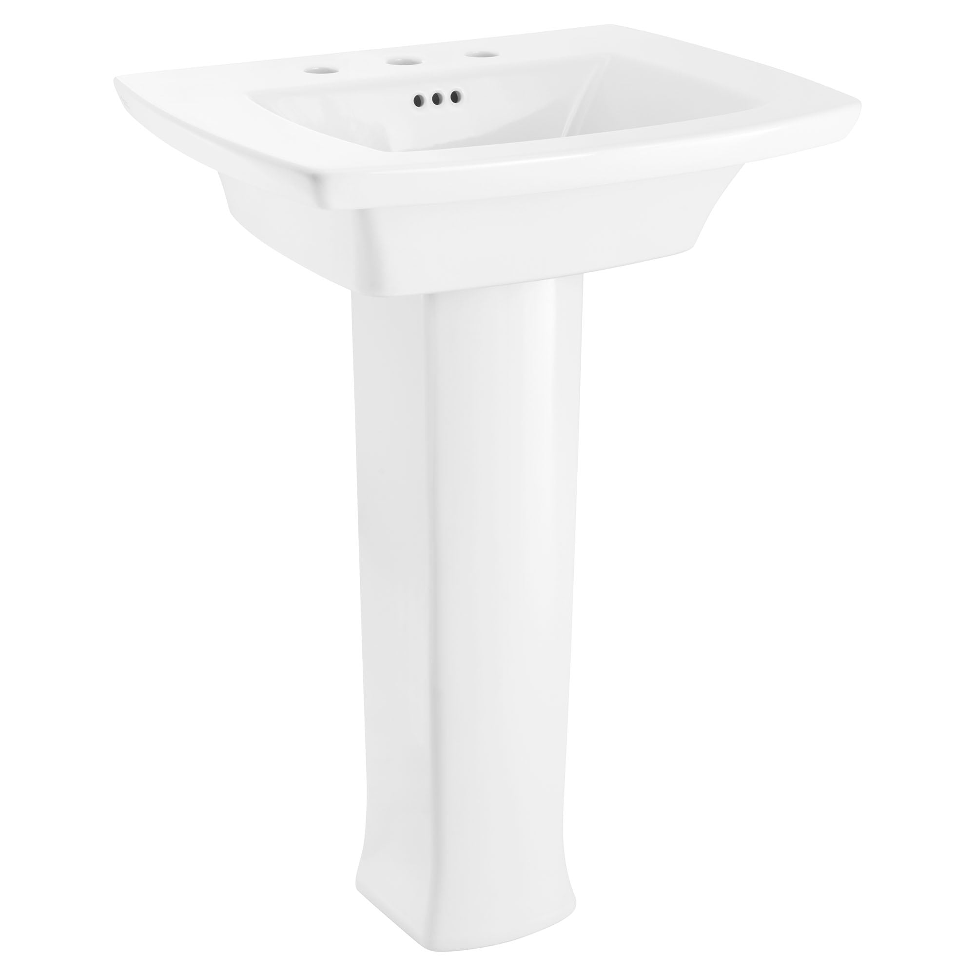Fregadero de pedestal de porcelana blanca moderna American Standard Edgemere (combo de 19.5 pulgadas x 25 pulgadas x 35.625 pulgadas) - 0445800.020