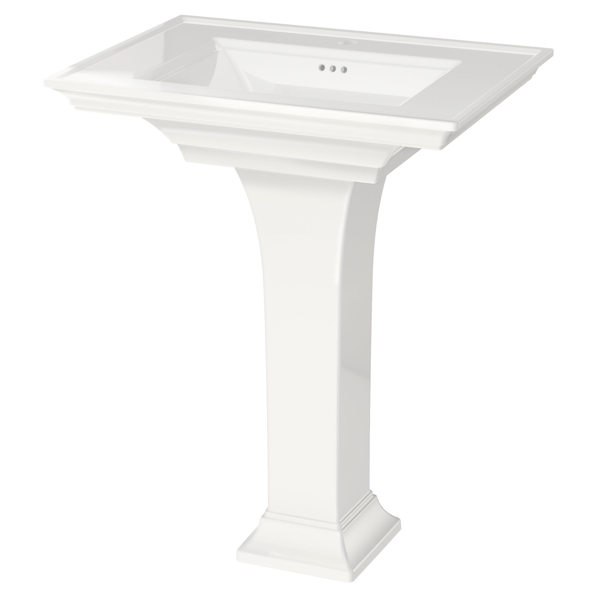 American Standard Town Square Lavabo de pedestal de cerámica blanca (22.5 pulgadas x 30 pulgadas x 35 pulgadas) - 0297100.020