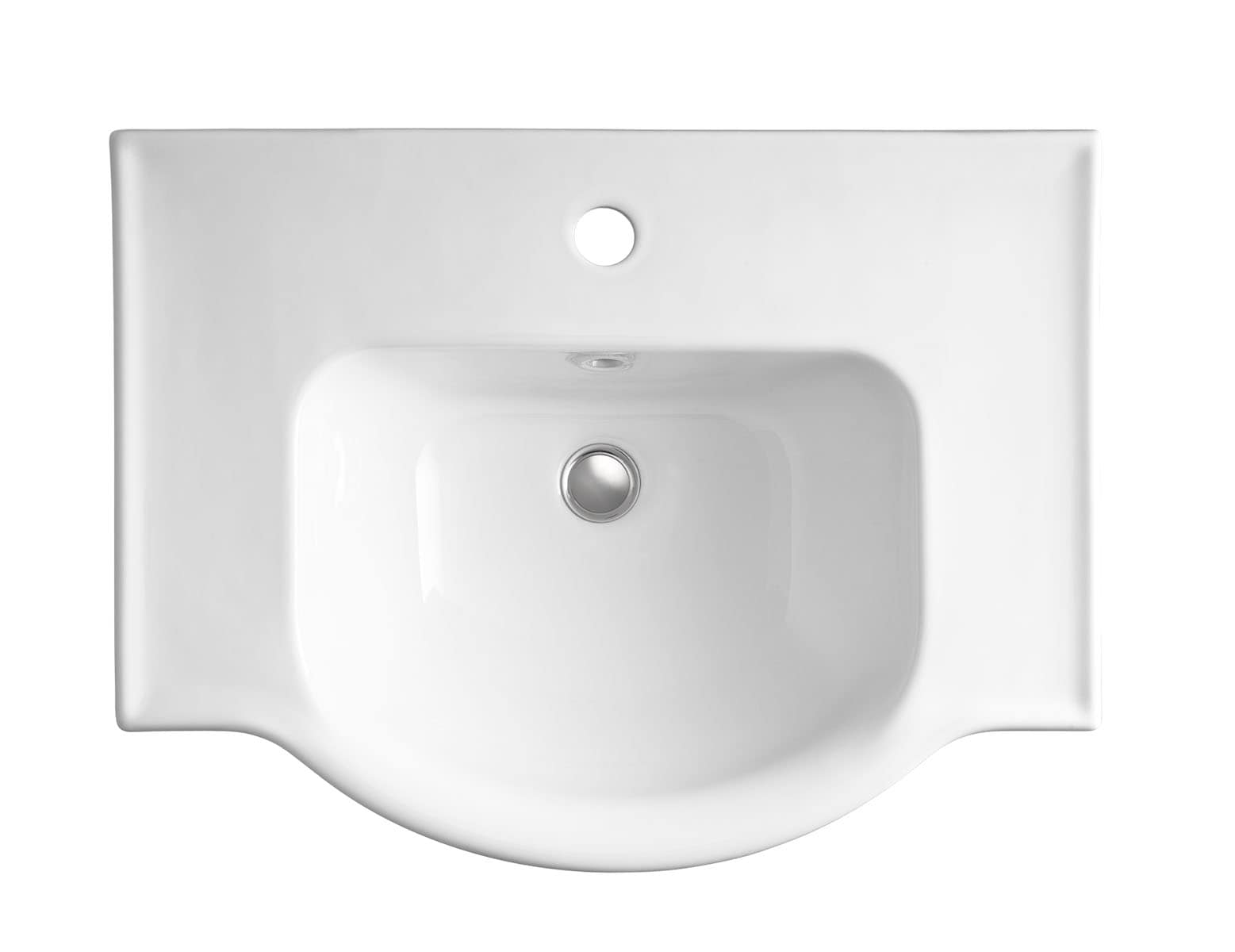 Fregadero de pedestal Veer Fireclay Blanco (combinación) - 24 pulgadas x 35.5 pulgadas - 5266-1-0