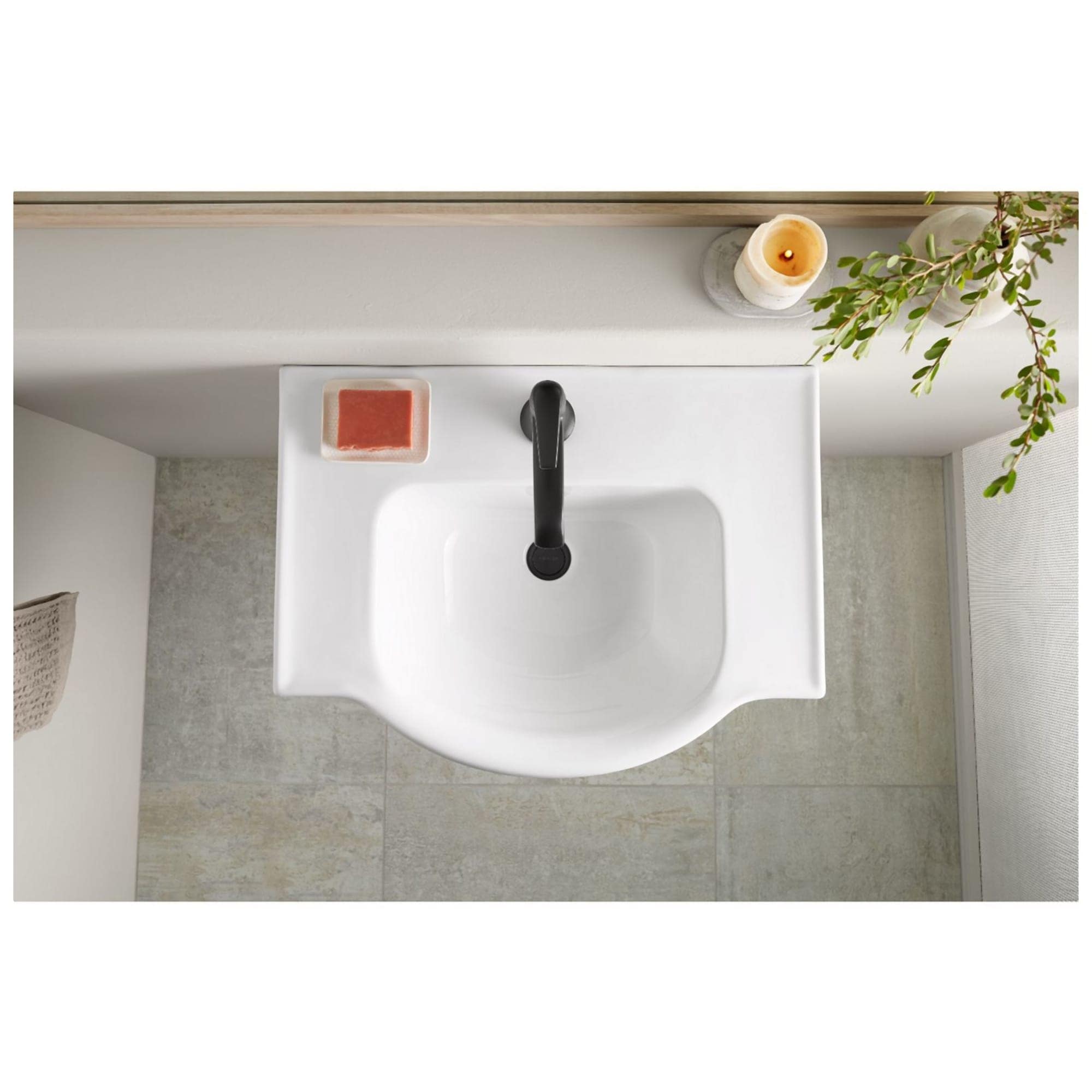 Fregadero de pedestal Veer Fireclay Blanco (combinación) - 24 pulgadas x 35.5 pulgadas - 5266-1-0