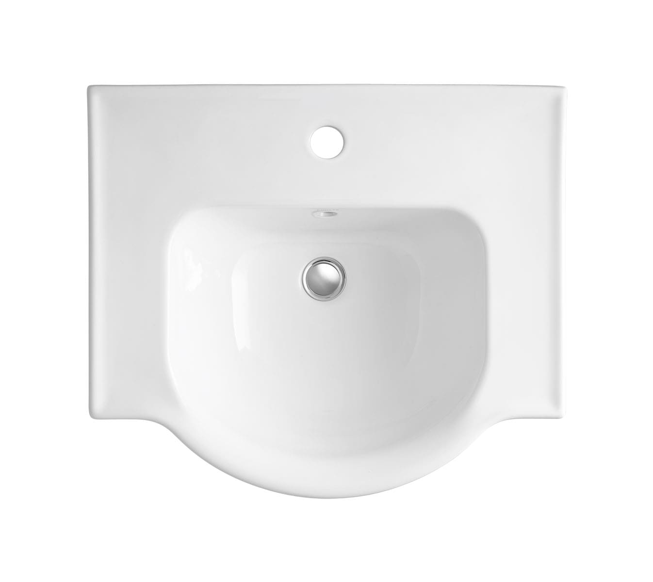 Fregadero de pedestal blanco de porcelana vitrificada KOHLER Veer (21 pulgadas x 35.5 pulgadas) - 5265-1-0