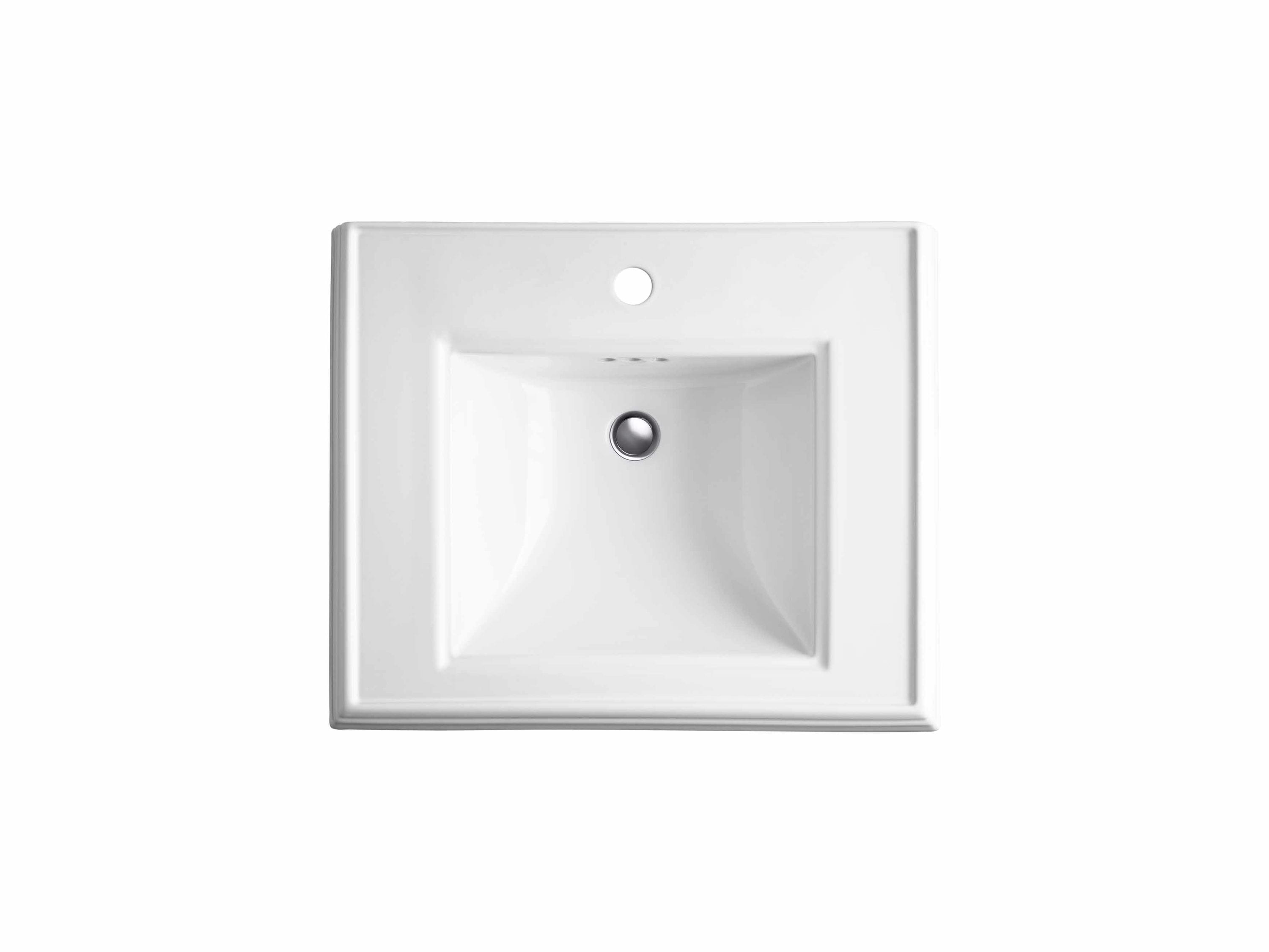 Fregadero de pedestal Memoirs de cerámica de fuego blanco KOHLER (24.19 pulgadas x 19.88 pulgadas x 34.38 pulgadas) - 2238-1-0