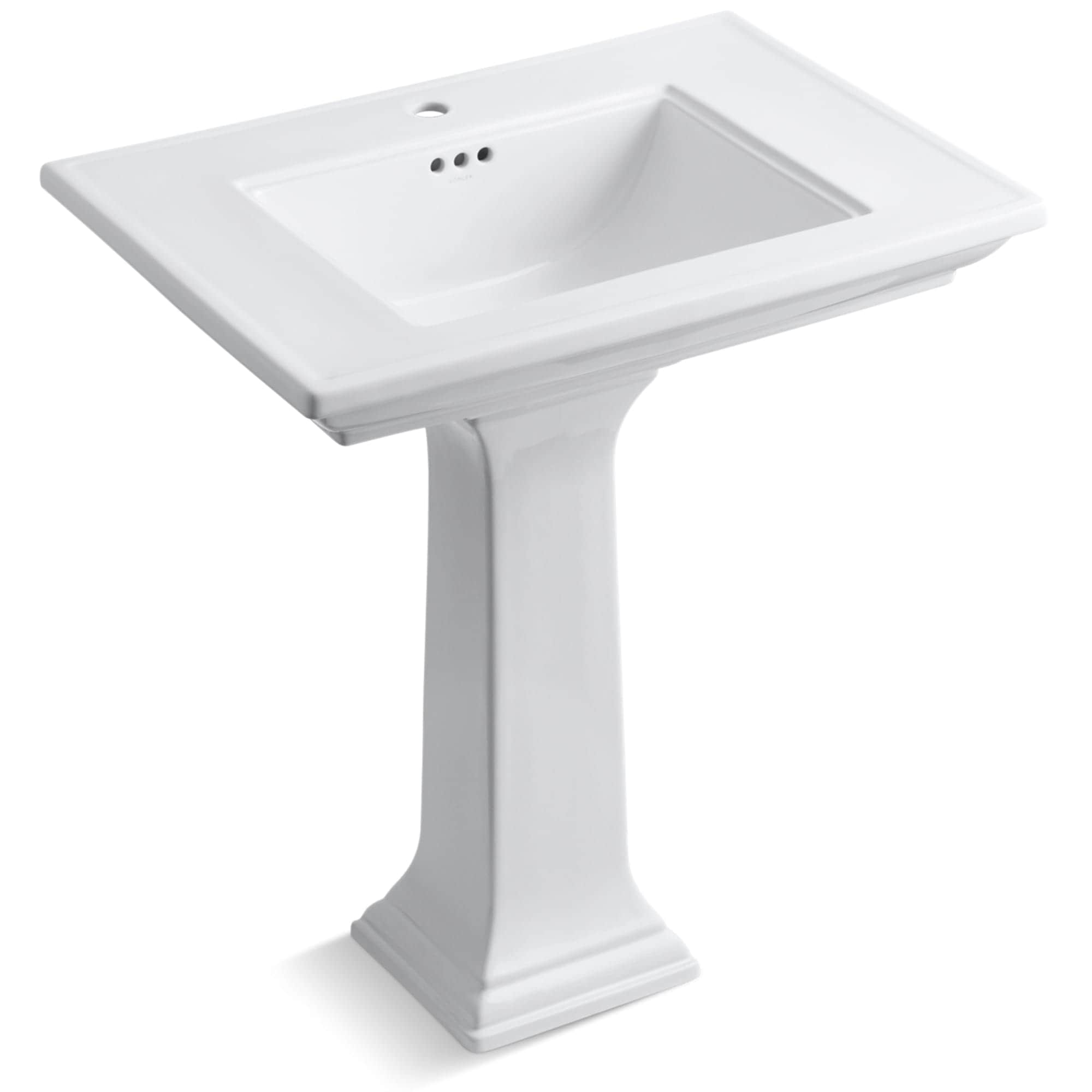 Combo de Lavabo y Pedestal Memoirs de Kohler en Fireclay Blanco (30 pulgadas x 21.75 pulgadas x 34.75 pulgadas) - 2268-1-0
