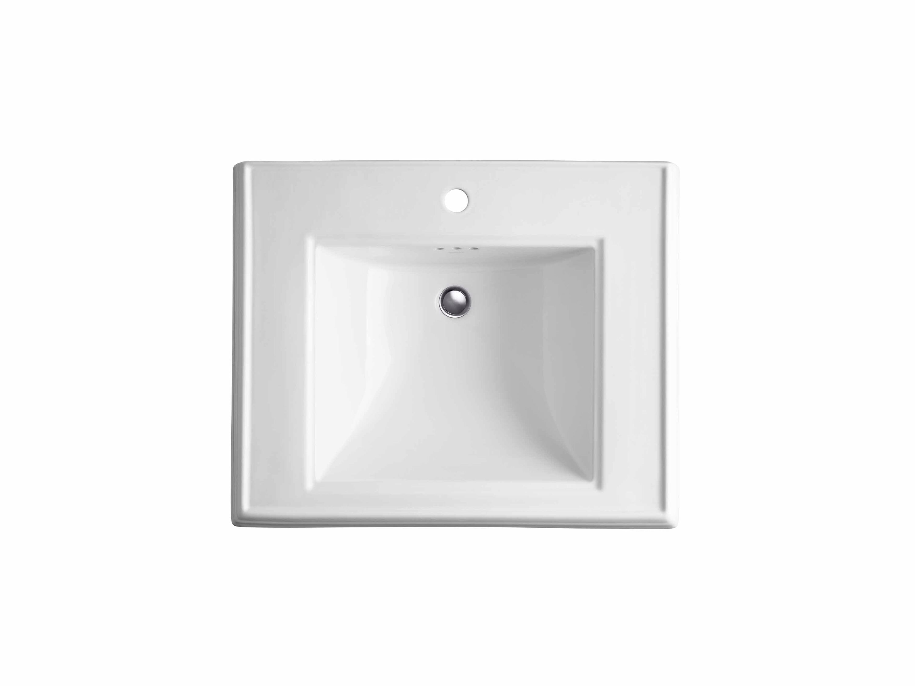 Combo de lavabo pedestal Memoirs de cerámica de fuego blanco KOHLER (27 pulgadas x 22 pulgadas x 35 pulgadas) - 2258-8-0