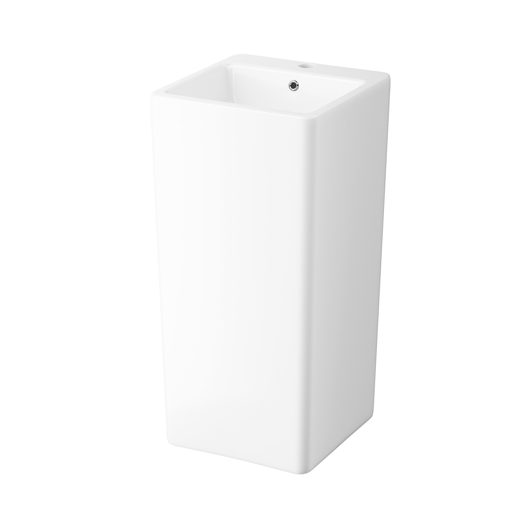 Eridanus Eridanus Turner Lavabo Peonín de China Vítrea Blanco Moderno Combo (16 pulgadas x 33 pulgadas) - ERI-PB-402-A