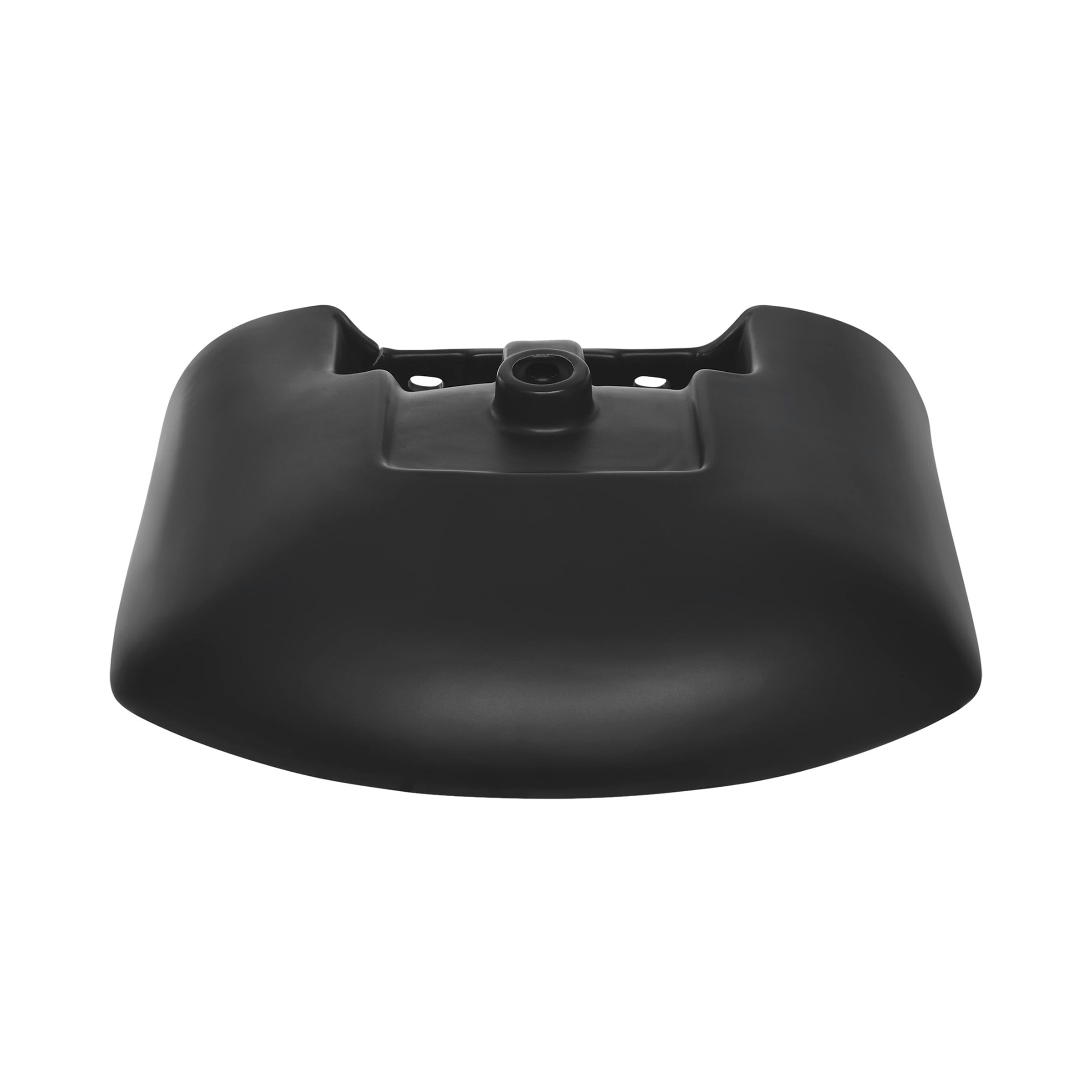 Lavabo de pedestal negro mate moderno de cerámica Montparnasse de Swiss Madison (20.5 pulgadas x 26 pulgadas x 35.5 pulgadas) - SM-25-PSMPE04BK