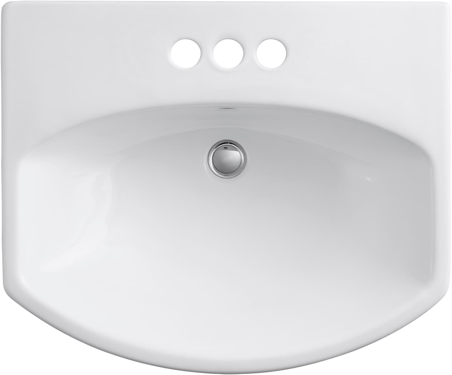 KOHLER Cimarron Vessel Vitreous China Blanco Combo de Lavabo sobre Pedestal (22.75 pulgadas x 73.5 pulgadas x 34.5 pulgadas) - 2362-4-0