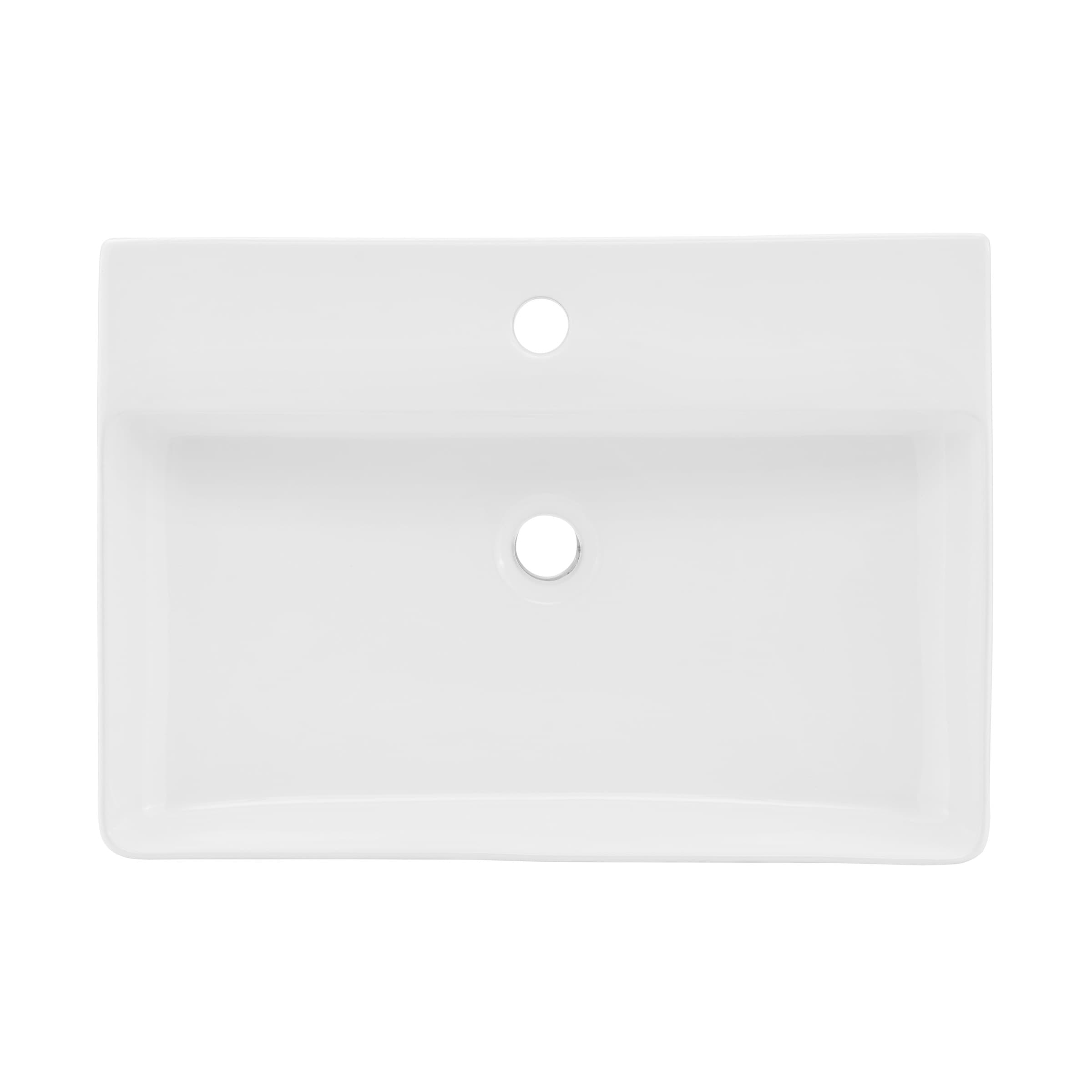 Swiss Madison Bastille - Combo de Lavabo de Pedestal Moderno de Cerámica Blanco Brillante (17 pulgadas x 24 pulgadas x 33.5 pulgadas) - SM-25-PSBAS03WH