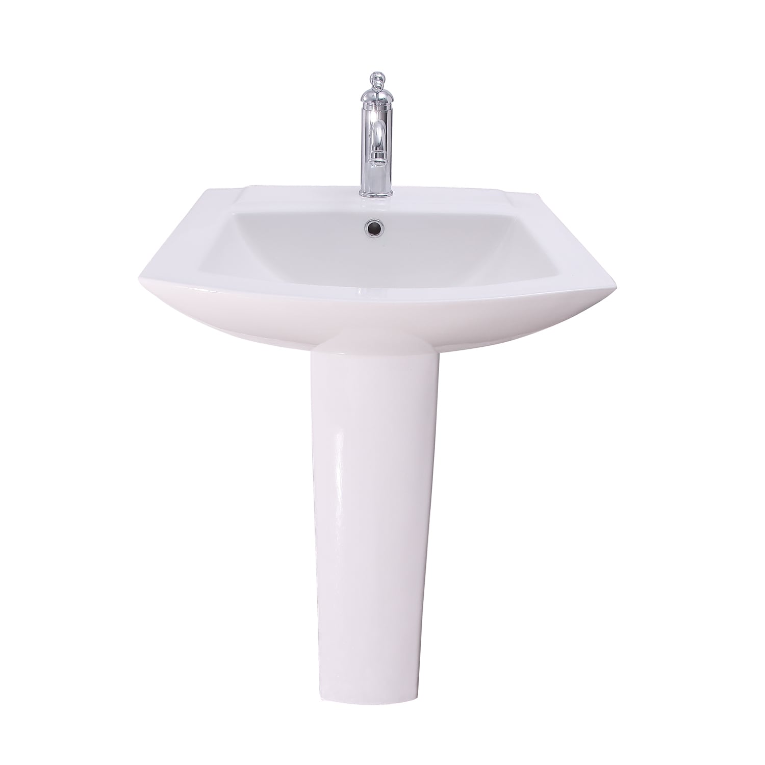 Barclay Burke pedestal lavatory Vitreous China Modern White Pedestal Sink Combo (18.125 pulg. x 24.375 pulg. x 32.625 pulg.) - 3-461WH

Fregadero de pedestal blanco moderno de vitrificado de China de Barclay Burke combo (18.125 pulg. x 24.375 pulg. x 32.625 pulg.) - 3-461WH