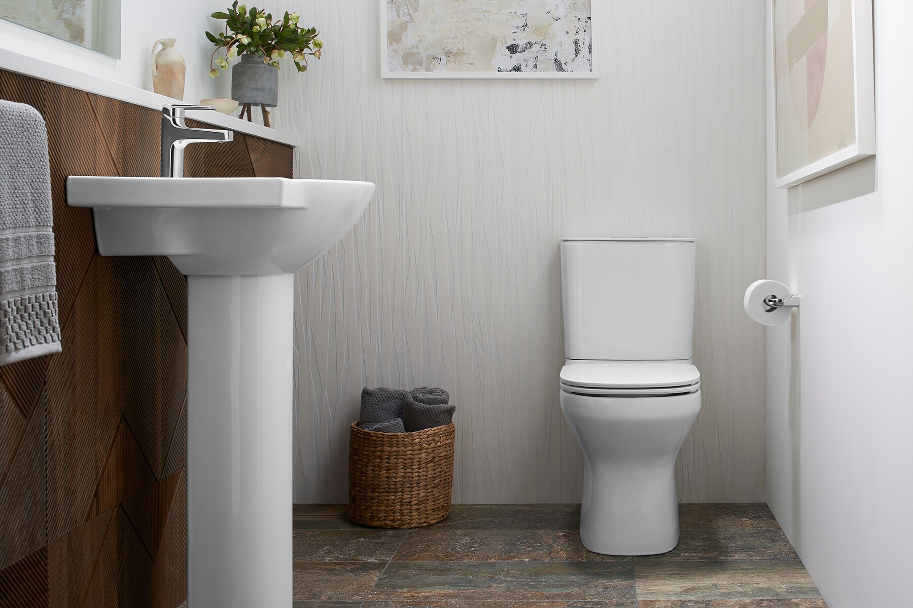 Kohler Veer Lavabo de pedestal de porcelana blanca base (42530 pulgadas x 7 pulgadas x 29 pulgadas) - 5246-0