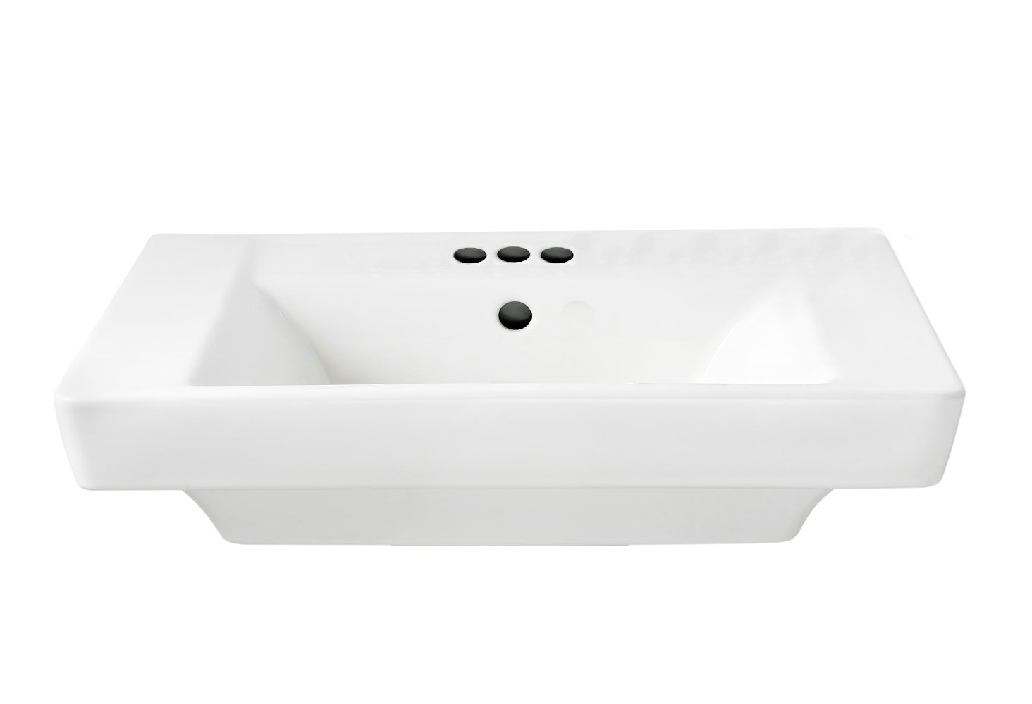 American Standard Boulevard Lavabo de pedestal blanco de porcelana vitrificada (19 pulgadas x 24 pulgadas x 7 pulgadas) - 0641004.020