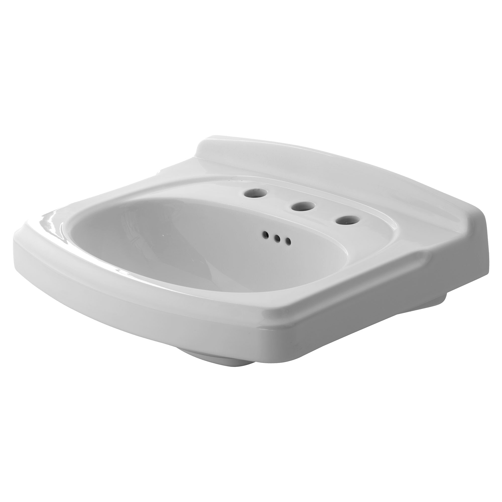American Standard Portsmouth Lavabo de pedestal de porcelana blanca (19.25 pulgadas x 11.375 pulgadas x 8 pulgadas) - 0555108.020