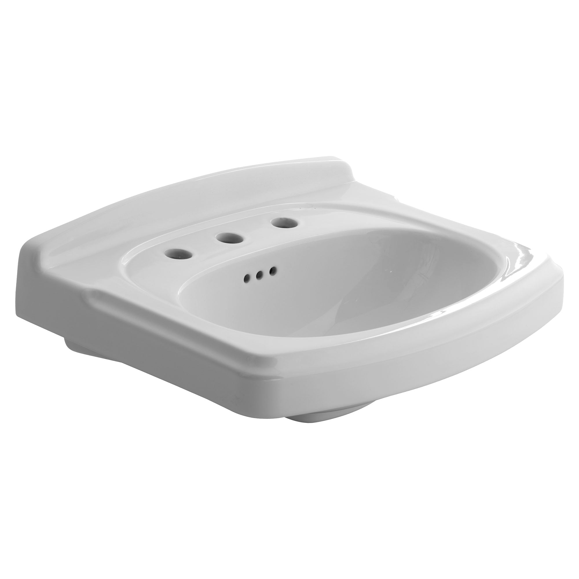 American Standard Portsmouth Lavabo de pedestal de porcelana blanca (19.25 pulgadas x 11.375 pulgadas x 8 pulgadas) - 0555108.020